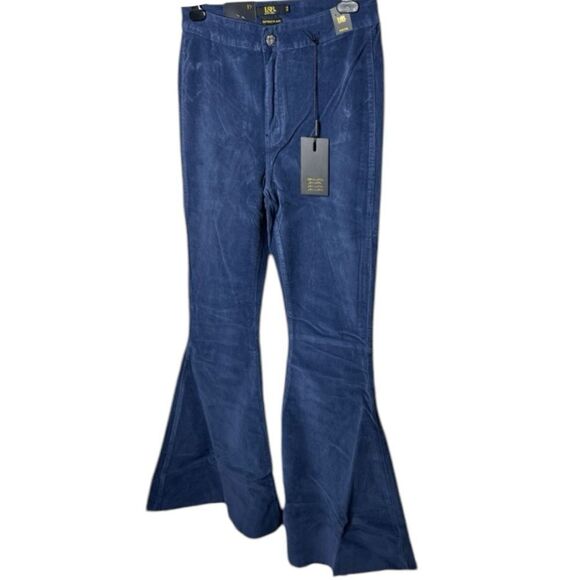 Lucky & Blessed Navy Carson Corduroy Flares NWT - Picture 6 of 11